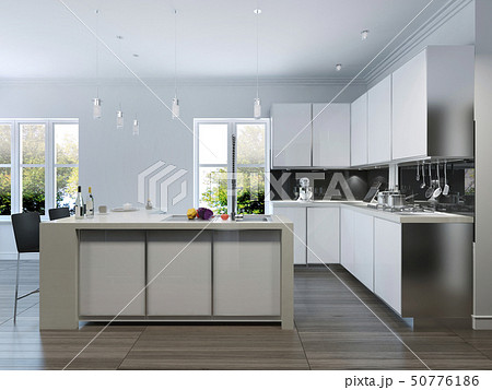 Modern design kitchen interior 50776186