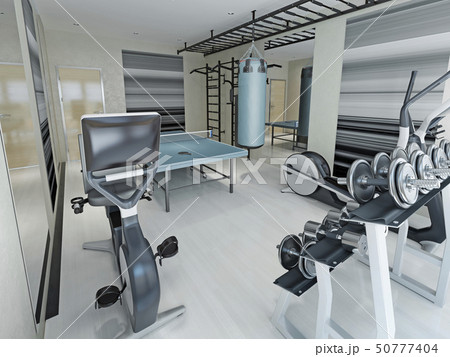 Fitness center techno style 50777404