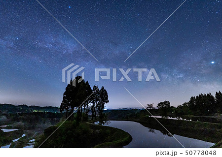 棚田と天の川　星峠　【新潟県】 50778048
