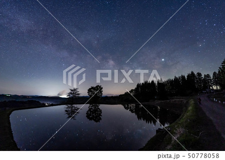 棚田と天の川　星峠　【新潟県】 50778058