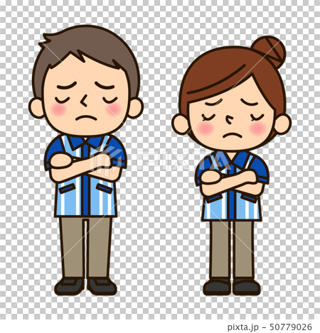 Men and women in uniforms in convenience stores 50779026