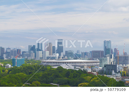 東京風景　新国立競技場　東京オリンピックスタジアム　令和元年5月 50779109