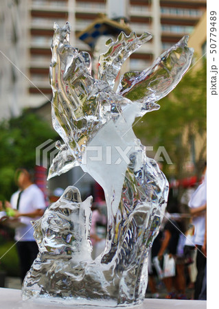 はちおうじ祭りの氷の彫刻 50779489