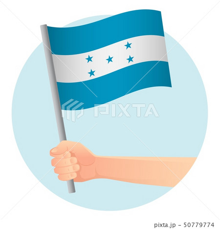 Honduras flag in hand Honduras flag in hand 50779774