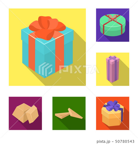 Isolated object of cardboard and delivery sign. Collection of cardboard and label stock vector 50780543