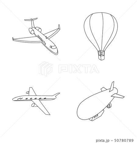 Vector illustration of transport and object sign. Set of transport and gliding stock symbol for web Vector illustration of transport and object sign. Set of transport and gliding stock symbol for web 50780789