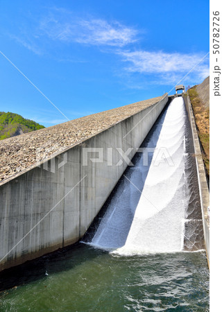 奈良俣ダム　点検放流 50782726