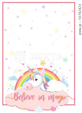A rainbow on note template 50782823