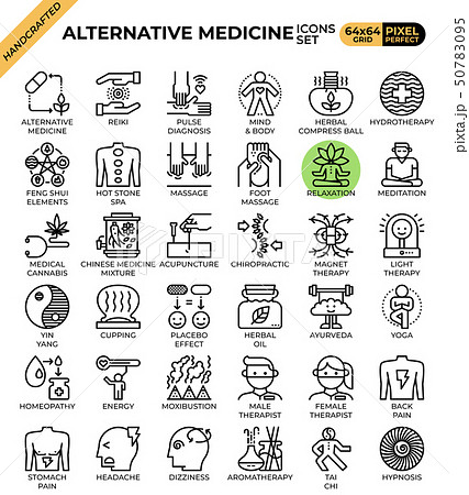 Alternative medicine concept icons 50783095