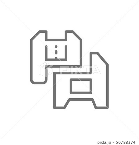 PVC windows, plastic profile energy saving window line icon. 50783374