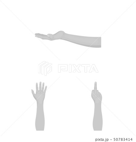 Isolated object of animated and thumb logo. Collection of animated and gesture vector icon for stock Isolated object of animated and thumb logo. Collection of animated and gesture vector icon for stock 50783414