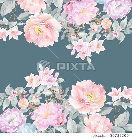 透明水彩 水彩画 花 50785209