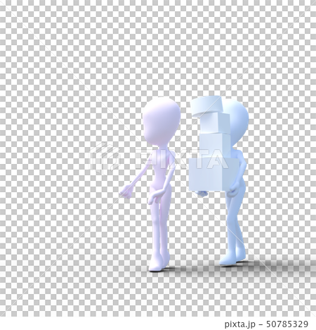 很多男人和女人在做perming3DCG插圖素材 50785329