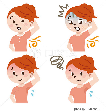 脇汗　腋臭 50785365