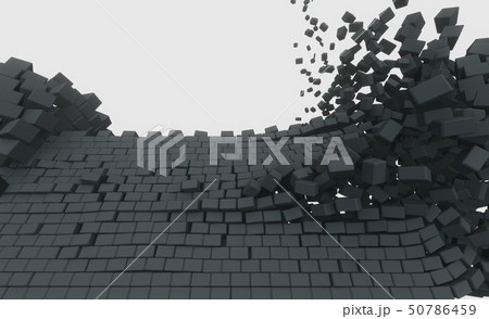 3D model of an ancient castle destroyed 3D model of an ancient castle destroyed 50786459