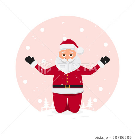 cute santa claus characters in different emotions. 50786509