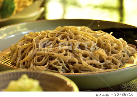 生そば　 生蕎麦　Raw Soba 　Autumn season  50786716