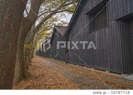 山居倉庫の秋景色 50787718