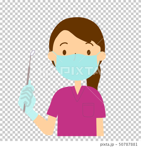 Scrub Wine Color Women Gloves Mask Dental Mirror Scrub Wine Color Women Gloves Mask Dental Mirror 50787881