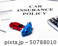 Car Insurance Policy. Car and Calculator on Table 50788010