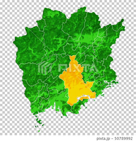 Okayama Prefecture and Okayama City Map Okayama Prefecture and Okayama City Map 50789992