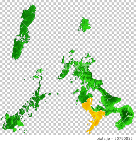 長崎県と長崎市地図 50790855