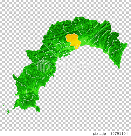 Kochi Prefecture and Kochi City Map Kochi Prefecture and Kochi City Map 50791104