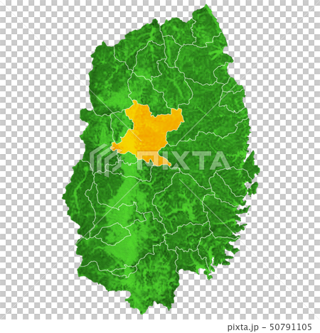 Iwate Prefecture and Morioka City Map Iwate Prefecture and Morioka City Map 50791105