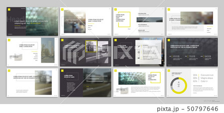 Presentation templates with red elements on a white background. Vector infographics. Use in Presentation templates with red elements on a white background. Vector infographics. Use in 50797646