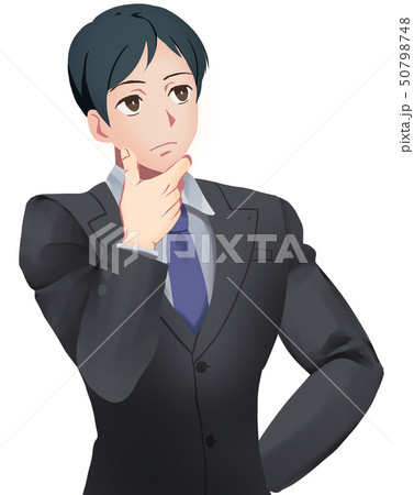検討中 ビジネスマンのイラスト素材 検討中 ビジネスマンのイラスト素材