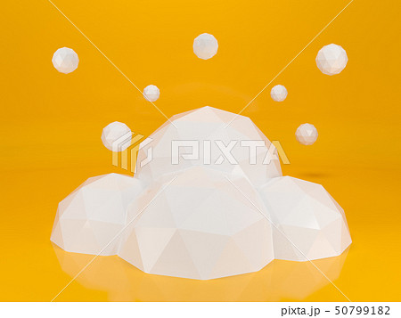 Creative cloud background for your business. 3d illustration. 50799182