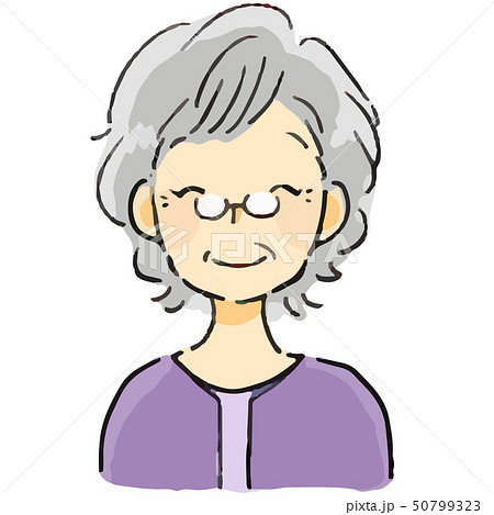 表情　おばあさん　笑顔 50799323