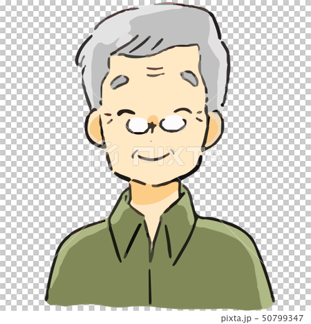 表情　おじいさん　笑顔 50799347