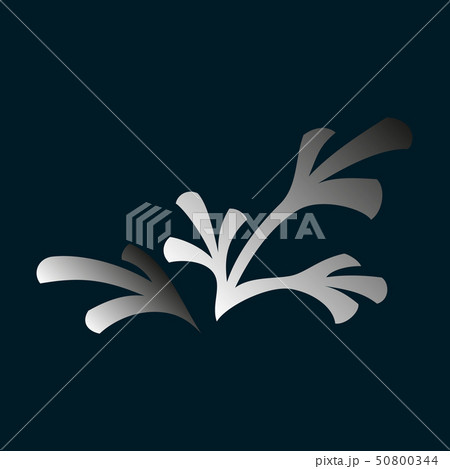 Flat Leaves Vector Logo Template 50800344