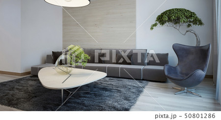 Minimalist design of sitting room 50801286