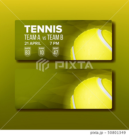 Bright Coupon For Visit Tennis Tournament Vector Bright Coupon For Visit Tennis Tournament Vector 50801349