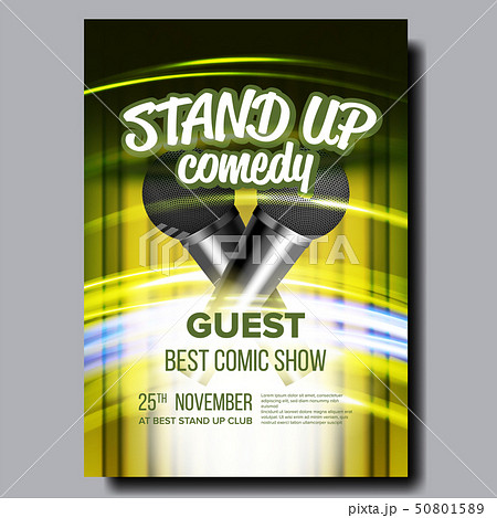 Invitation Banner Comedy Stand Up Concert Vector 50801589
