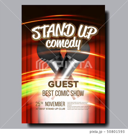 Advertising Poster Of Comedy Show In Club Vector 50801593