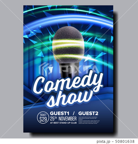 Promotional Banner Of Night Stand Up Show Vector 50801638
