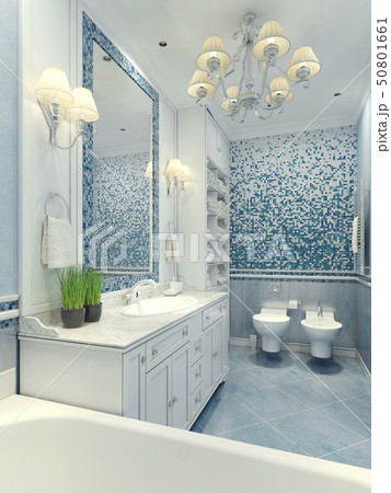 Bright bathroom classic style 50801661
