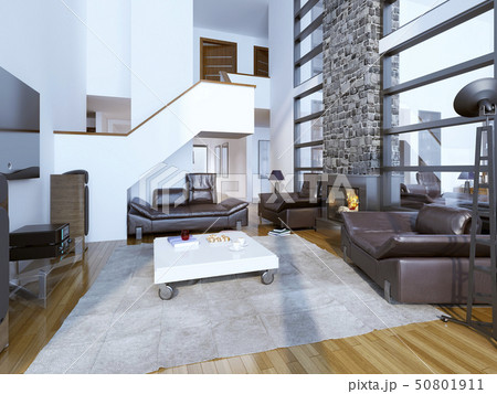 Design of cozy modern living room 50801911