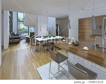 Kitchen with dining area 50801916