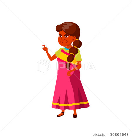 Indian Old Woman Vector. Elderly People. Senior Person. Isolated Cartoon Illustration Indian Old Woman Vector. Elderly People. Senior Person. Isolated Cartoon Illustration 50802643