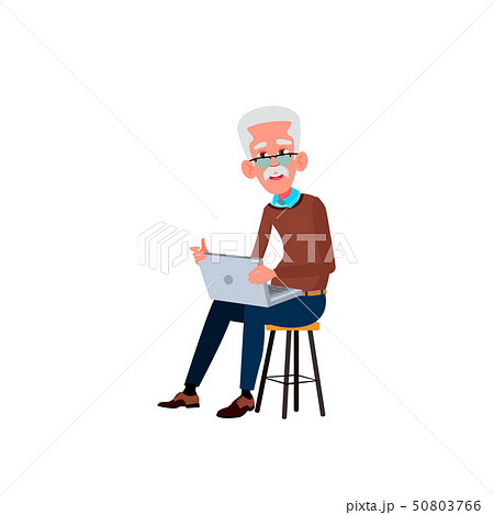 European Old Man Vector. Elderly People. Senior Person. Isolated Cartoon Illustration European Old Man Vector. Elderly People. Senior Person. Isolated Cartoon Illustration 50803766