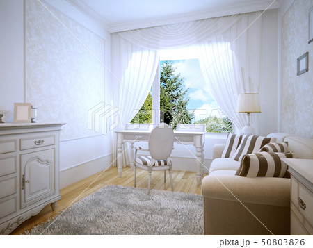 Dressing table in provence bedroom 50803826