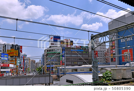 日本の東京都市景観 高田馬場駅前を望む 日本の東京都市景観 高田馬場駅前を望む 50805390