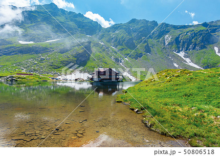 beautiful summer scenery around balea lake 50806518