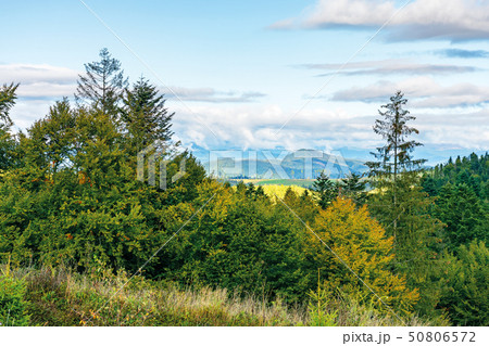 cloudy september countryside in mountains 50806572