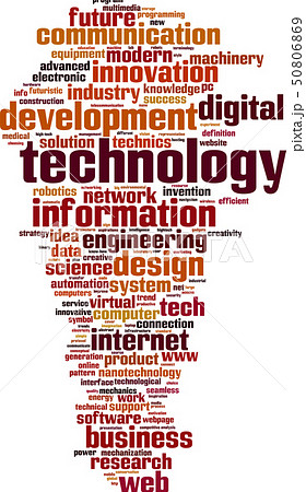 Technology word cloud 50806869