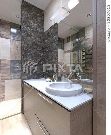Console with sink in the bathroom in minimalist 50807015